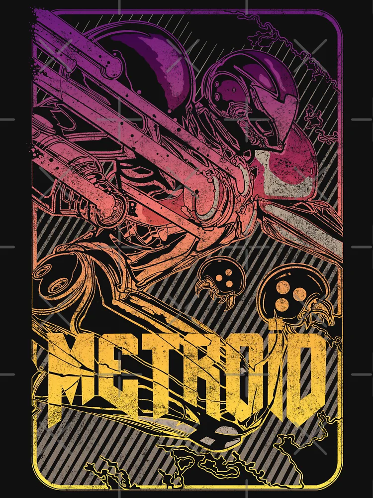 Thumbnail 7 von 7, Classic T-Shirt, metroid designt und verkauft von Mine7.