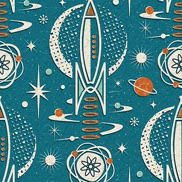 Artwork thumbnail, Atomic Age Space Exploration ©studioxtine by studioxtine