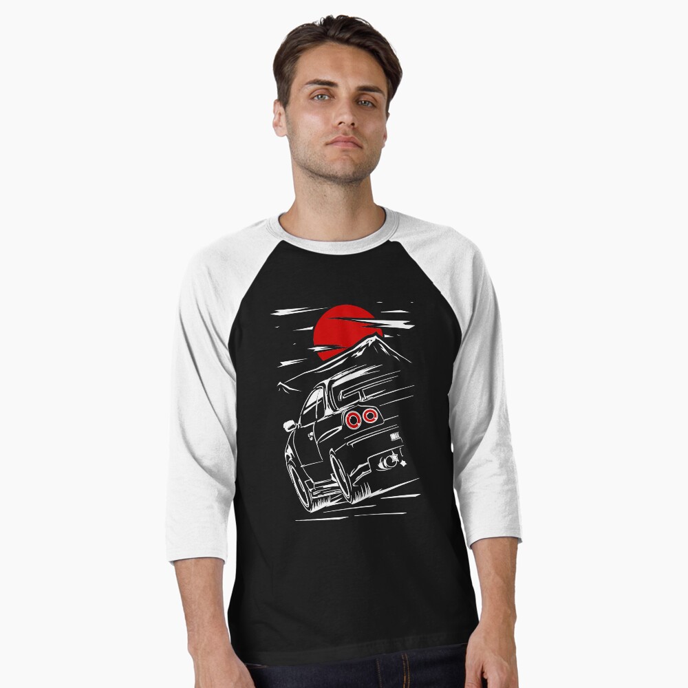 Artikel-Vorschau von Baseballshirt mit 3/4-Arm, designt und verkauft von RACING FACTORY.