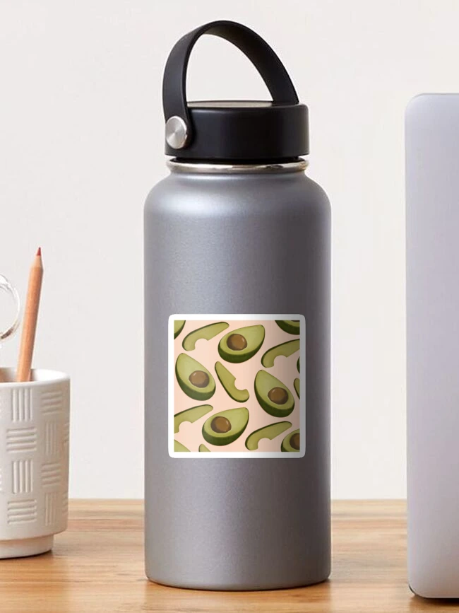 Thumbnail 1 of 3, Sticker, Avocado - pink background designed and sold by sylviabosky.