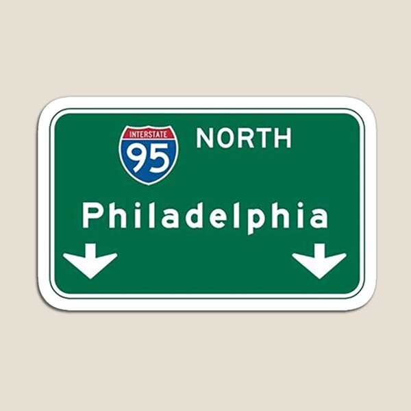 Aperçu de l'œuvre Panneau de signalisation de Philadelphie créée et vendue par catscollegecuts.