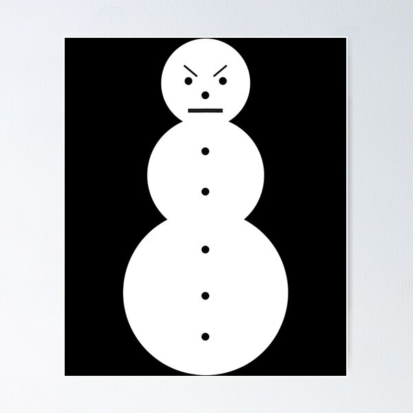 Aperçu de l'œuvre jeezy bonhomme de neige - bonhomme de neige en colère jeezy bonhomme de neige créée et vendue par hurtfulfan1316.