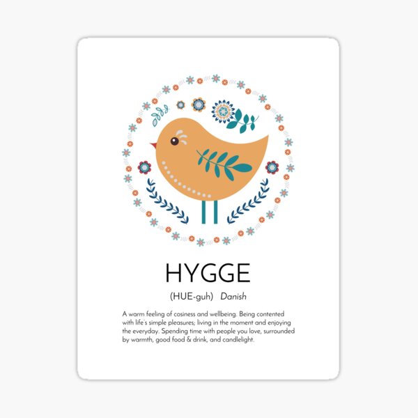 Item preview, Definición de Hygge, Definición de la palabra Scandi, Significado de la palabra danesa, Arte popular escandinavo Hygge designed and sold by EnchantedWishes.