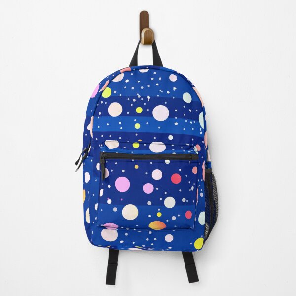 Item preview, Cobalt blue multicolor dots | Multicolor dots pattern designed and sold by lausn.