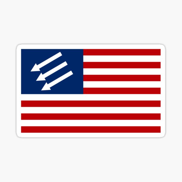 Item preview, Bandera estadounidense antifascista designed and sold by MoonBugCo.
