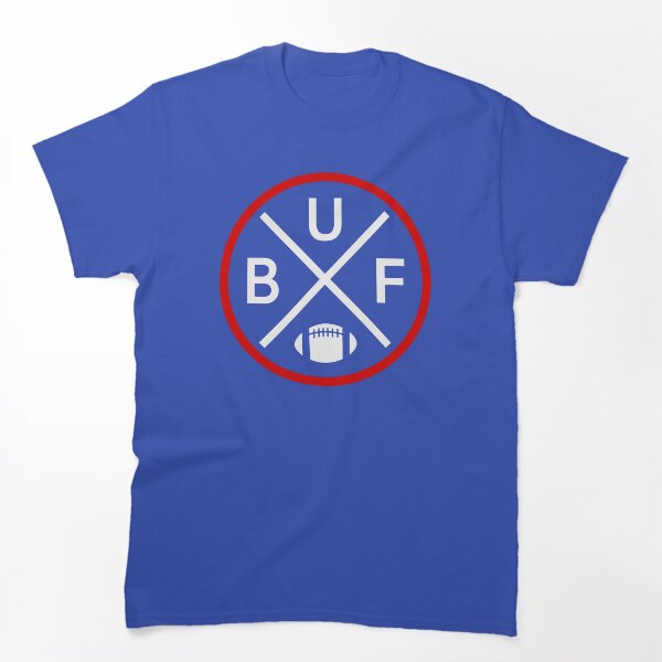 Aperçu de l'œuvre Emblème de football rétro Buffalo Vintage BUF créée et vendue par pixeljamz.
