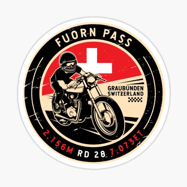 Artikelvorschau, Ofenpass | Schweiz | Motorrad entworfen und verkauft von KrisSidDesigns.