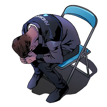 Artwork thumbnail, Connor in a Chair by maryvenom