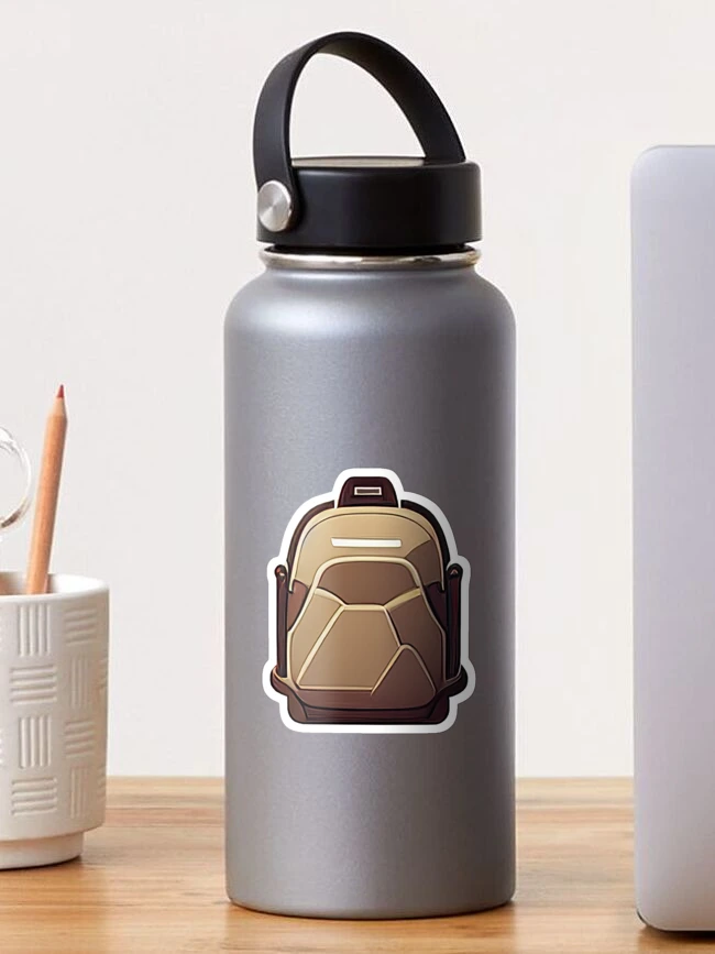 Thumbnail 1 of 3, Sticker, Brown Backpack designed and sold by kualio.