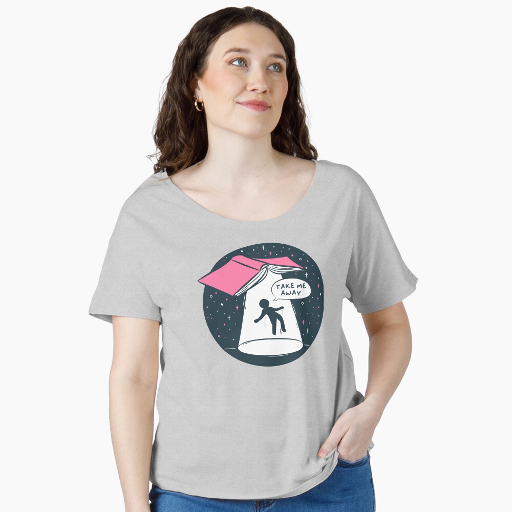 Vista previa del artículo con la obra «Camiseta ancha», diseñado y vendido por indiebookster.