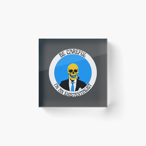 Artikelvorschau, I'm an Existentialist Pop Art Skull entworfen und verkauft von PVSKI.