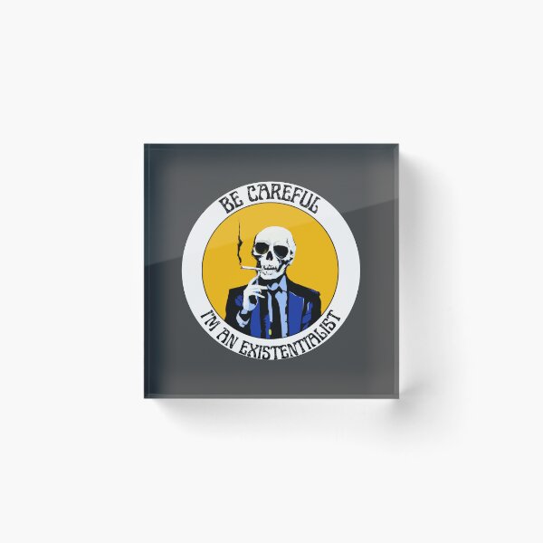 Artikelvorschau, I'm an Existentialist Pop Art Skull entworfen und verkauft von PVSKI.