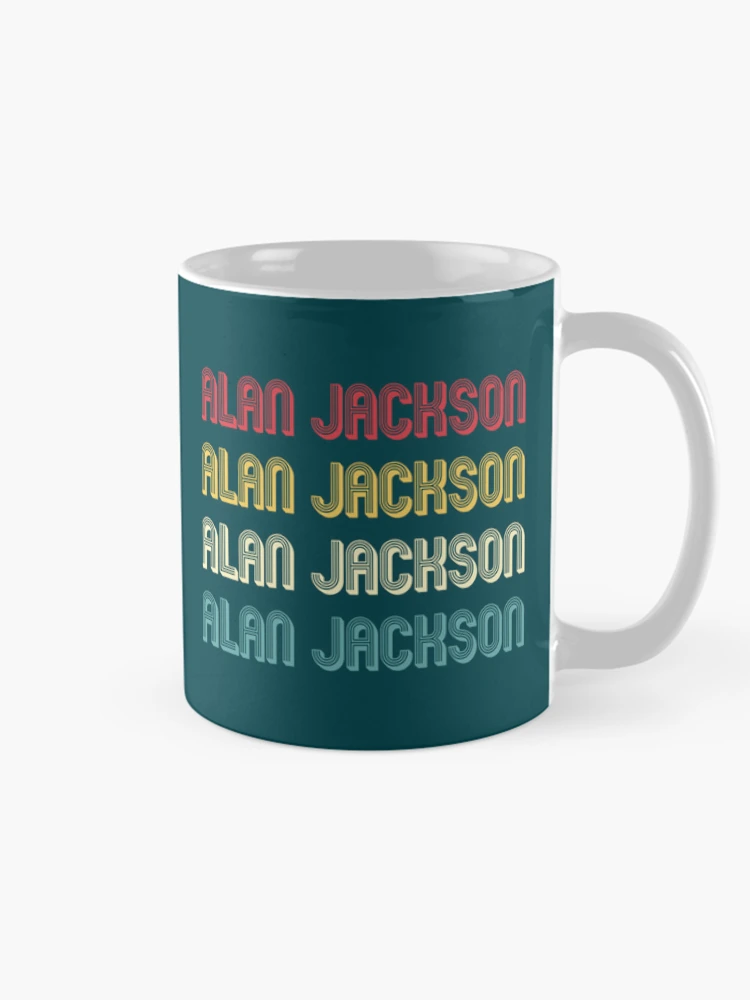 Thumbnail 3 von 6, Kaffeebecher, Alan Jackson Retro-Wort designt und verkauft von Gibson656.