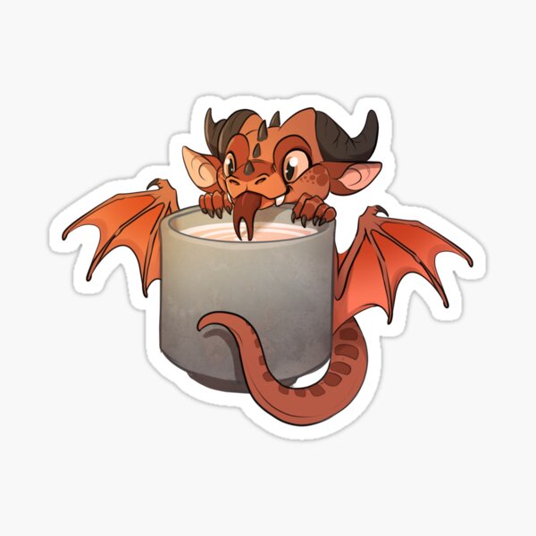 Aperçu de l'œuvre Dragon de café créée et vendue par PencilCat.