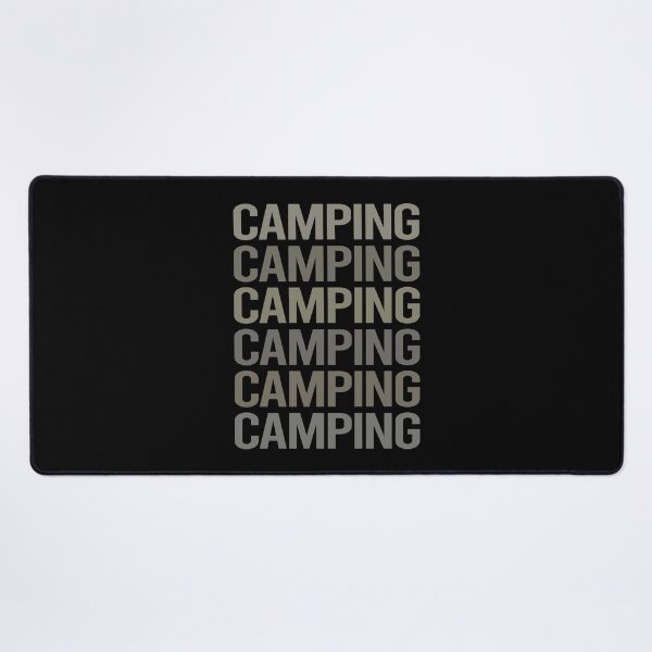 Item preview, Gray Text Art Camping Camp Camper designed and sold by StoreCalamity.