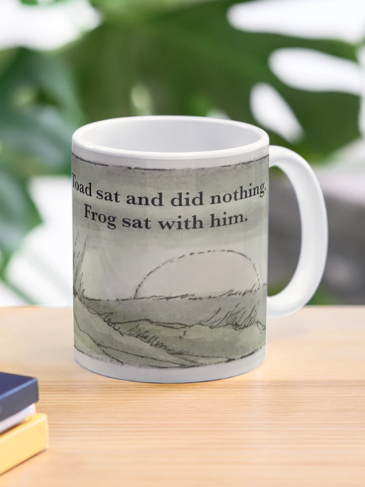 Thumbnail 1 of 6, Coffee Mug, Toad sat and did nothing. Frog sat with him. designed and sold by PoeTatoes.