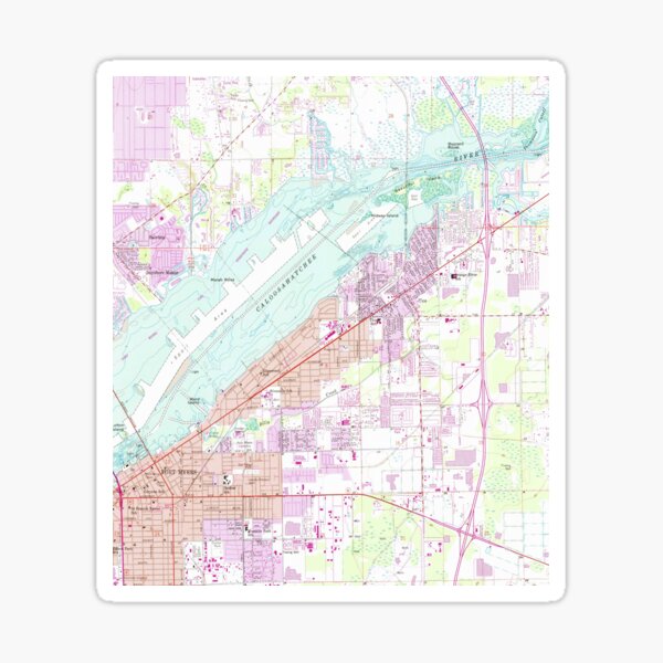 Item preview, Mapa vintage de Fort Myers Florida (1958) designed and sold by BravuraMedia.