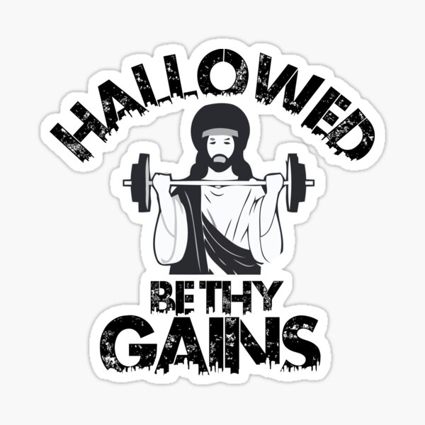 Aperçu de l'œuvre Que tes biens soient sanctifiés, Jésus a swole créée et vendue par leftty.