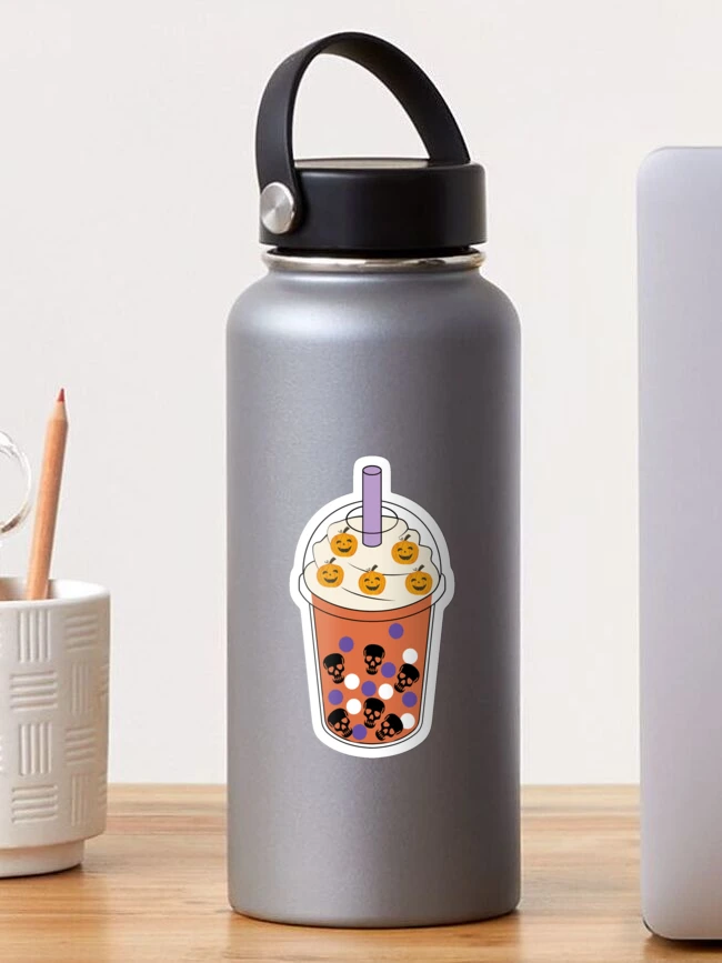 Thumbnail 1 of 3, Sticker, Halloween Boba designed and sold by CreativeLevelUp.