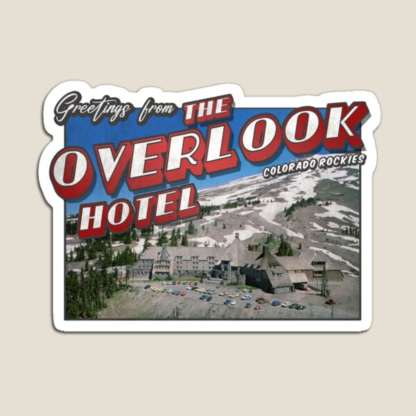 Item preview, The Shining Inspired 'Greetings from The Overlook Hotel' Vintage / Retro Postcard Weathered Design designed and sold by Mercy Apparel.