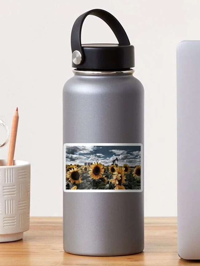 Thumbnail 1 of 3, Sticker, Sunflower OilField designed and sold by Angela E.L. Clements.