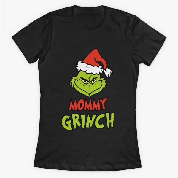 Aperçu de l'œuvre MOMMY GRINCH - T-shirt drôle de NOËL créée et vendue par PRINTOWN.