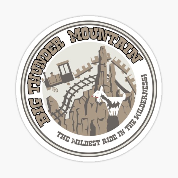 Item preview, Big Thunder Mountain (gray) designed and sold by clockworkmonkey.