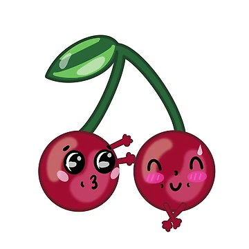Artwork thumbnail, Flirting Cherries by they-illustrate