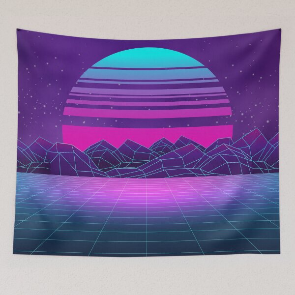 Aperçu de l'œuvre Esthétique Vaporwave Synthwave créée et vendue par MaiZephyr.