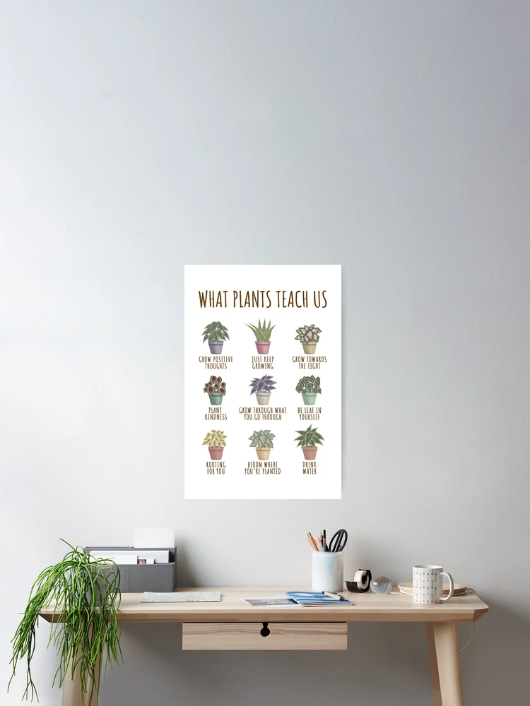 Thumbnail 2 of 3, Poster, What plants teach us designed and sold by OwnDesignOnline.