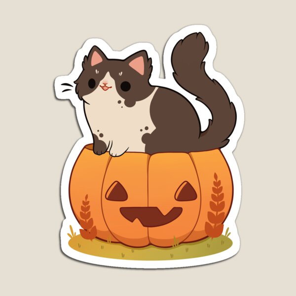 Item preview, Pumpkin tuxedo cat designed and sold by Rihnlin.