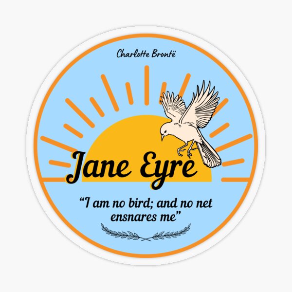 Item preview, Jane Eyre - Charlotte Bronte Libro de literatura clásica gótica romántica Estética mínima simple designed and sold by weboftigers.