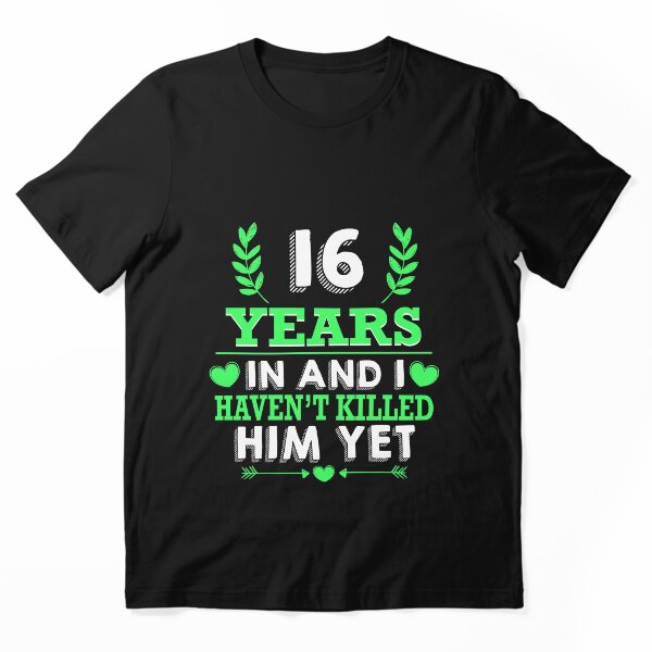 Item preview, Camiseta significativa por 16 años de aniversario de boda, regalos del aniversario de la vendimia para los pares designed and sold by maingocanh.