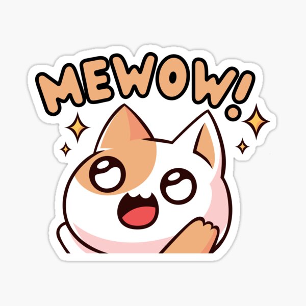 Artikelvorschau, Miau! Aufgeregte Kawaii-Katze entworfen und verkauft von marveloso.