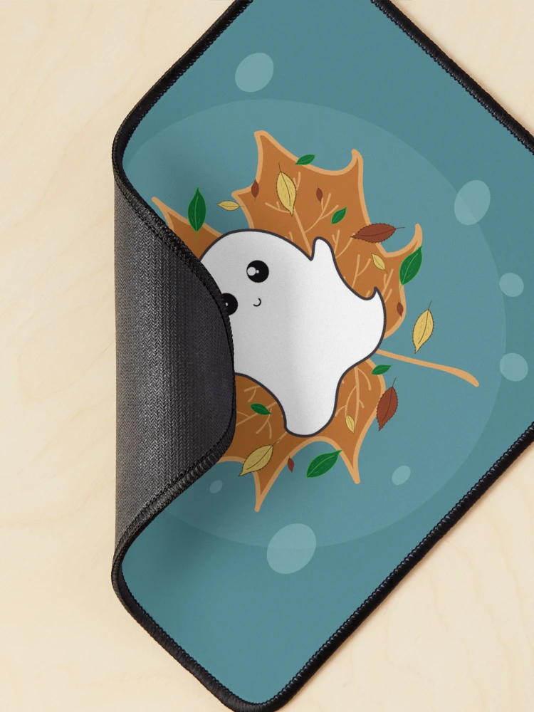 Thumbnail 2 of 5, Mouse Pad, Maple Ghost with background designed and sold by CorvusNyx.