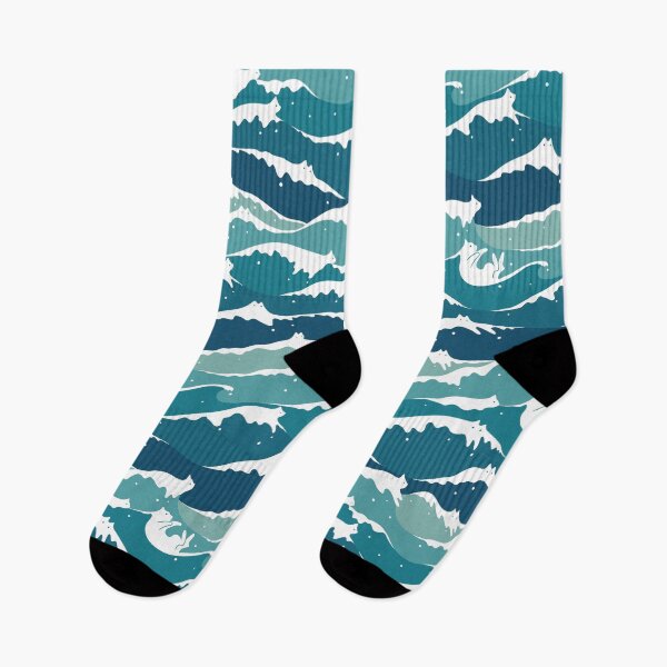 Item preview, Cat Landscape 135: Olas de gato designed and sold by ilovedoodle.