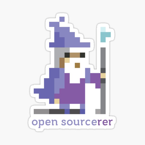 Item preview, Hechicero de código abierto de 8 bits - Programación designed and sold by blushingcrow.