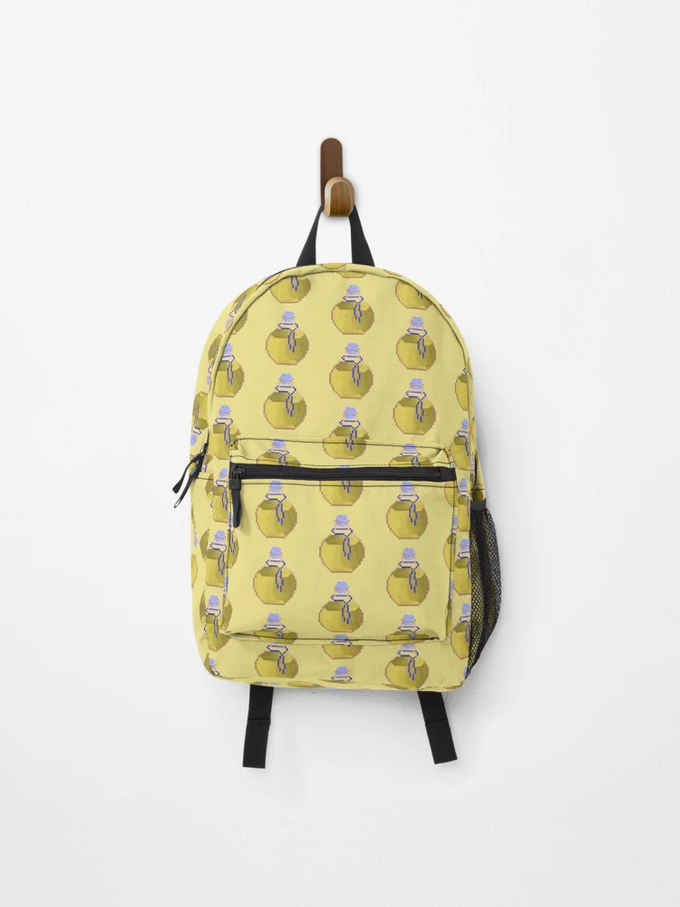 Thumbnail 1 of 3, Backpack, gold pixel potion designed and sold by autumnalmanac.