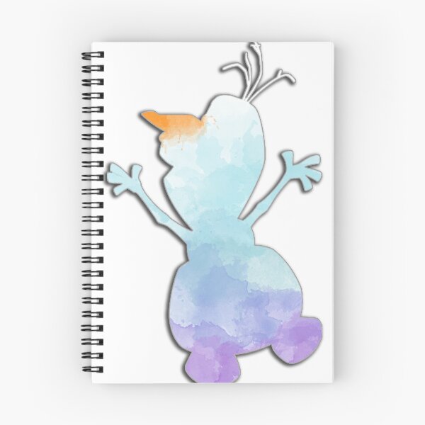 Item preview, Muñeco de nieve acuarela azul y morado designed and sold by becsdoesart.