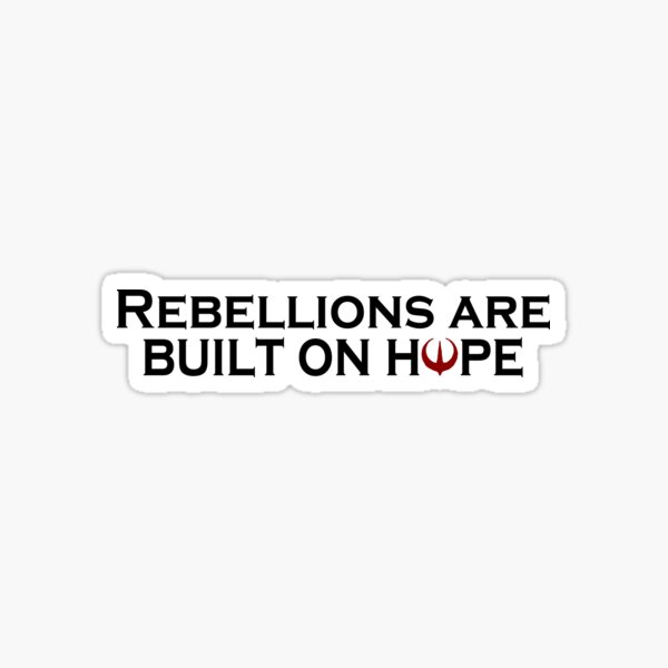 Aperçu de l'œuvre Les rébellions sont fondées sur l'espoir créée et vendue par cj77.
