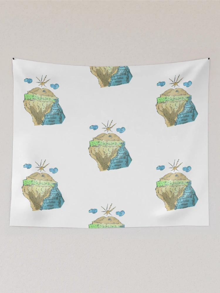 Thumbnail 2 of 3, Tapestry, Stylized mountain sun cliff designed and sold by Coffeemerc117.