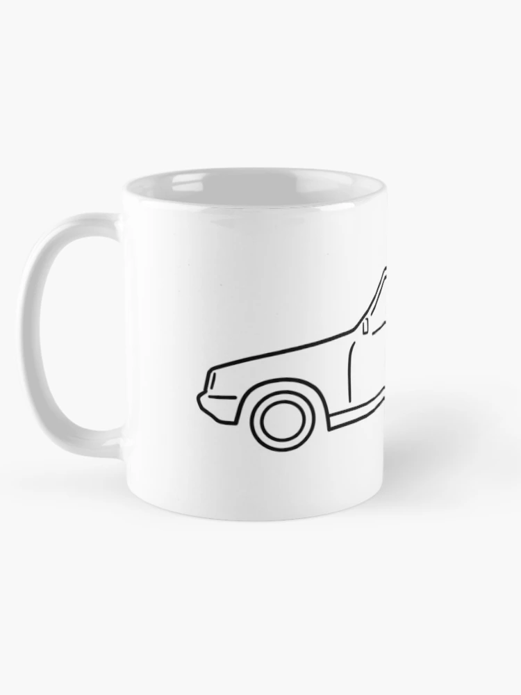 Aperçu 5 sur 6. Mug à café avec l'œuvre Opel Rekord créée et vendue par AutoClub.