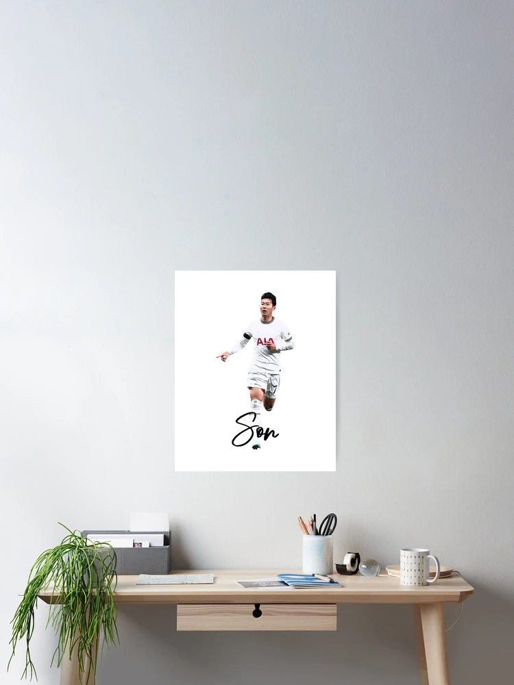 Imagen 2 de 3, Póster con la obra Heung Min Son, diseñada y vendida por Truefans.