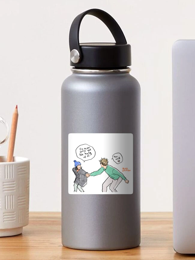 Aperçu 1 sur 3. Sticker avec l'œuvre Patinage sur glace créée et vendue par aliceoseman.