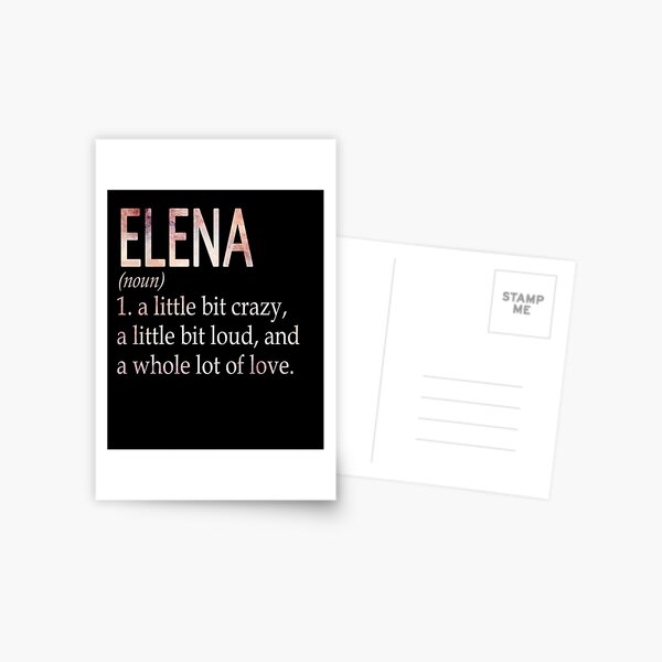 Artikelvorschau, Definition des Mädchennamens Elena entworfen und verkauft von BrookHBung.