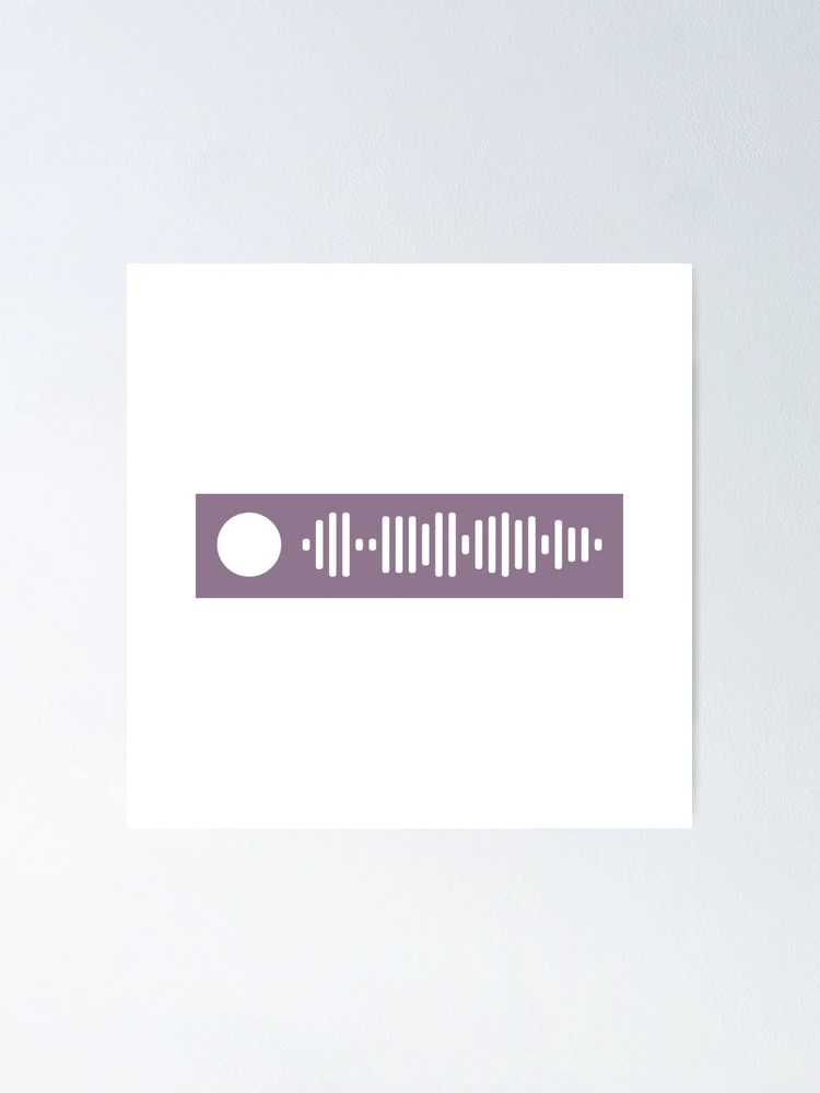 Thumbnail 1 of 3, Poster, Maroon by Taylor Swift | spotify scan code designed and sold by sisters-lab.