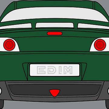 Artwork thumbnail, Mazda RX-8 rear green color by EdimDesign