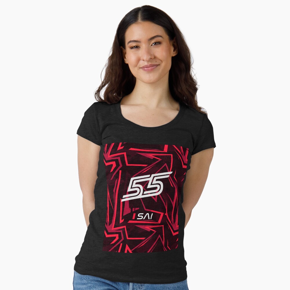 Vista previa del artículo con la obra «Camiseta entallada de cuello ancho», diseñado y vendido por F1 Studio.