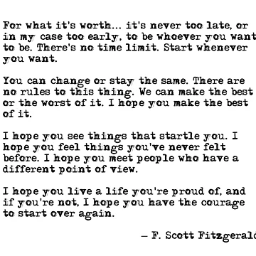 Imagen de la obra Por si sirve de algo - Cita de F. Scott Fitzgerald de peggieprints