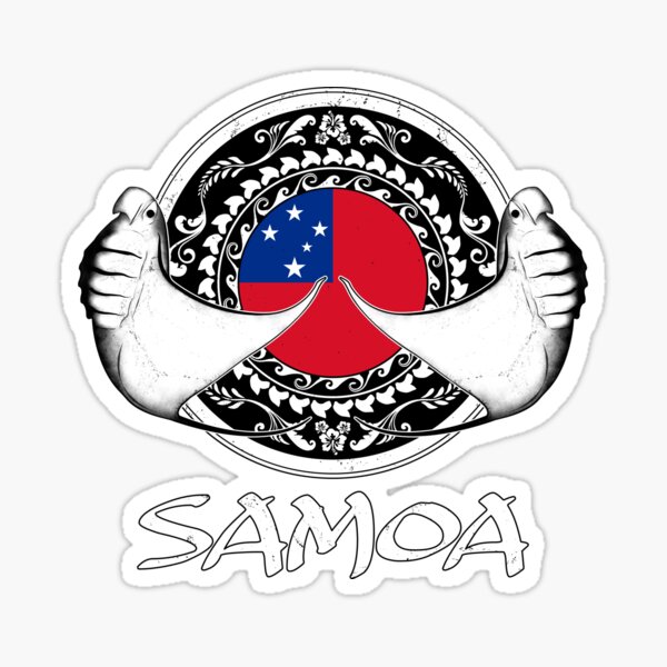 Aperçu de l'œuvre Drapeau des Samoa avec des raies manta créée et vendue par NicGrayGraphic.
